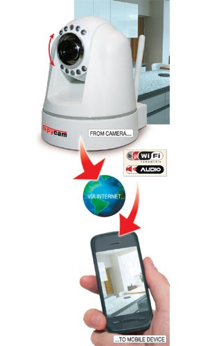 Internet Home Security Camera Direct to your Mobile Phone, iPhone or Smartphone from anywhere in the world