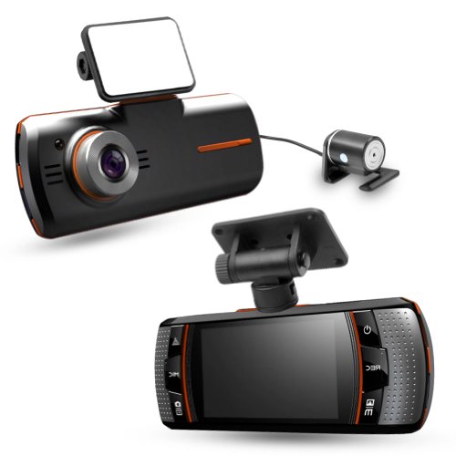 HD 1920 x 1080P Car Dvr Dual Camera 2.7″16:9 TFT LCD screen H.264 5M CMOS With G-Sensor, GPS Logger HDMI & USB 2.0 Support TF card, max. 32GB
