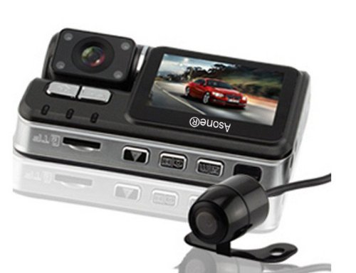 Asone® HD 1080P Dual Lens Dashboard Car vehicle Camera Video Recorder DVR CAM G-sensor 32GB Card