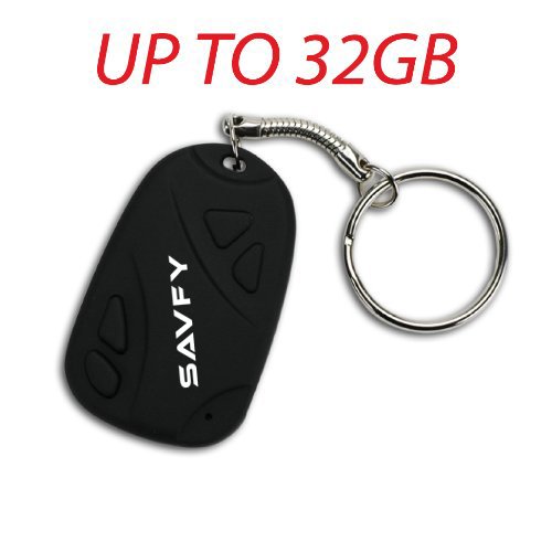 Car Key Micro Spy Camera Spycam Hidden DVR Cam Camcorder Recorder of Keychain Keyring Style, Support Micro SD / TF Card Up to 32GB, USB Micro Cable, Ideal for Security & Secret Surveillance