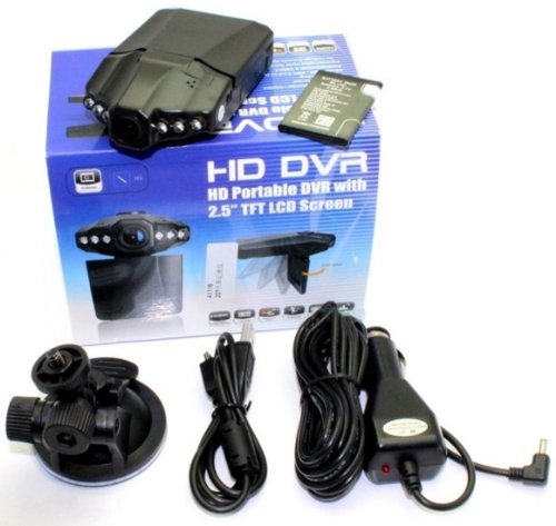 HAMSWAN DVR207GS HD 720P IR Car Vehicle Dash Camera DVR Rotable 270 Degree Monitor 1080 X 1440P With G-Sensor and Night Vision