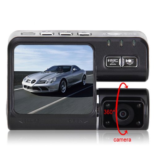 HD 720P Dual Lens Dashboard Car vehicle Travelling/Driving Data Recorder Camera DVR security dash recorder CAM G-sensor