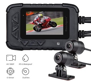 Blueskysea DV188 Motorcycle Recording Camera 1080p With130 Degree Angle Night Vision