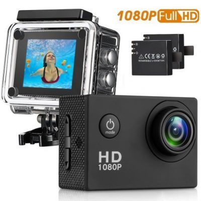 Sport Camera, 96FT Waterproof Sport Camera Full HD 1080P 2.0 Inch LCD Display with Outdoor Accessories