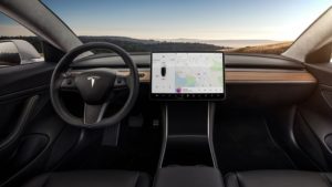 Tesla Model 3 Interior Dash Head